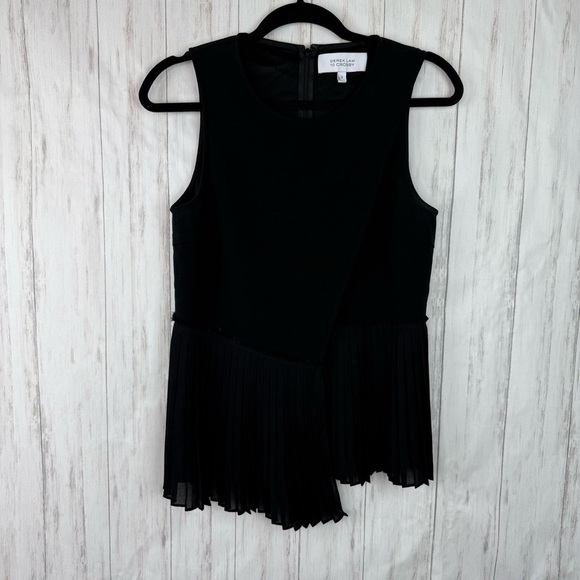 Derek Lam black pleated tank size 8 - Picture 1 of 6